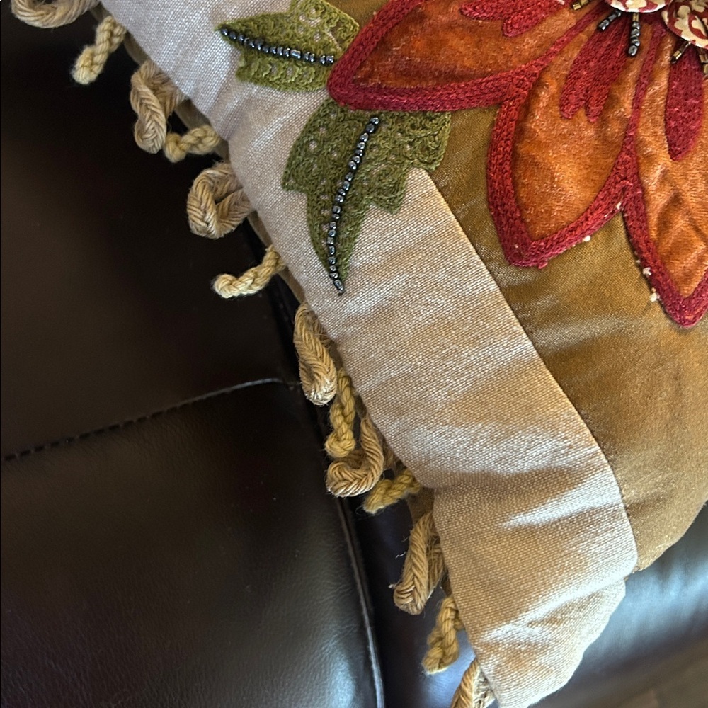 Pier 1 Bronze Textured Pillow - Picture 7 of 8